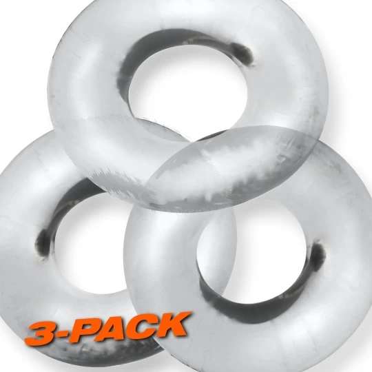 Oxballs OX FAT WILLY Pack De 3 Cockrings Clear 5 Oxballs OX FAT WILLY Pack De 3 Cockrings Clear – Image 5
