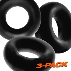 Oxballs OX FAT WILLY Pack De 3 Cockrings Noirs -Magasin discount de jouets sexuels ox fat willy pack de 3 cockrings noirs 5