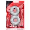 OX STIFFY Pack 2 Cockring Silicone Transparents