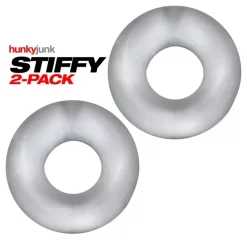 OX STIFFY Pack 2 Cockring Silicone Transparents -Magasin discount de jouets sexuels ox stiffy pack 2 cockring silicone transparents 2