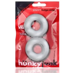 OX STIFFY Pack 2 Cockring Silicone Transparents