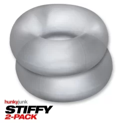 OX STIFFY Pack 2 Cockring Silicone Transparents -Magasin discount de jouets sexuels ox stiffy pack 2 cockring silicone transparents 5