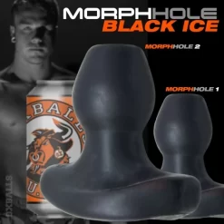 Oxballs Plug MORPH-HOLE VELVET Noir 11 Oxballs Plug MORPH-HOLE VELVET Noir -Magasin discount de jouets sexuels plug morph hole velvet noir 2