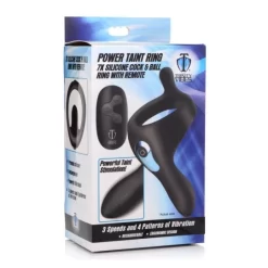XR Brands Cockring Vibrant Telecommandé Power Taint Ring 7X -Magasin discount de jouets sexuels power taint ring 7x 6