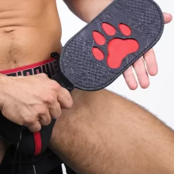 Puppy Paw Leather Paddle Rouge -Magasin discount de jouets sexuels puppy paw leather paddle rouge 5