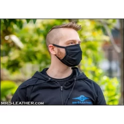 Reversible Hanky Face Mask - Bone Blue -Magasin discount de jouets sexuels reversible hanky face mask bone blue 5