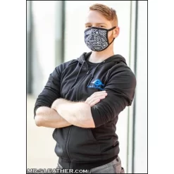 Reversible Hanky Face Mask - Navy -Magasin discount de jouets sexuels reversible hanky face mask navy 4