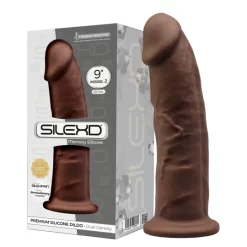 Silexd Gode Double Densité Brown 22,8 Cm Modèle 2 -Magasin discount de jouets sexuels sd model 2 dm01 brown box 3