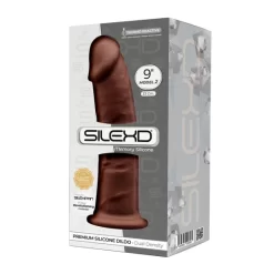 Silexd Gode Double Densité Brown 22,8 Cm Modèle 2 -Magasin discount de jouets sexuels sd model 2 dm01 brown box 5