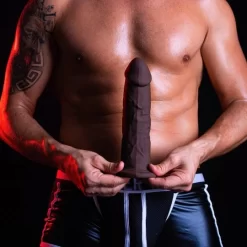 Silexd Gode Double Densité Brown 22,8 Cm Modèle 2 -Magasin discount de jouets sexuels sd model 2 dm01 brown box 6