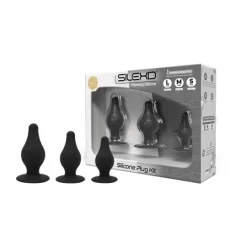 Silexd Kit 3 Plugs Silicone S M L -Magasin discount de jouets sexuels sd silicone plug kit 5