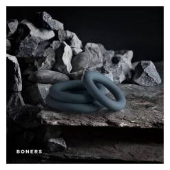 Boners Set De 3 Cockrings Silicone -Magasin discount de jouets sexuels set de 3 cockrings silicone 2