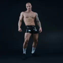 Short En Vinyle Noir