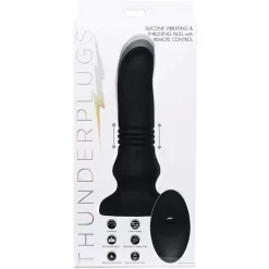 XR Brands Silicone Vibrating & Thrusting Plug Télécommandé -Magasin discount de jouets sexuels silicone vibrating thrusting plug telecommande 4
