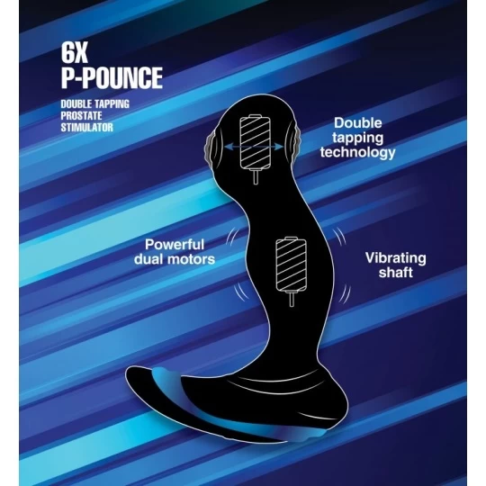 XR Brands Stimulateur De Prostate 6x P-Pounce Télecommandable 2 XR Brands Stimulateur De Prostate 6x P-Pounce Télecommandable – Image 2