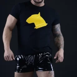 T-Shirt Pit Bull Logo Jaune