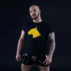 T-Shirt Pit Bull Logo Jaune -Magasin discount de jouets sexuels t shirt pit bull logo jaune 5