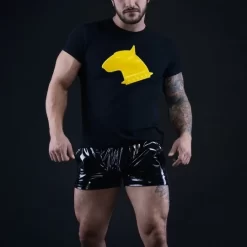 T-Shirt Pit Bull Logo Jaune -Magasin discount de jouets sexuels t shirt pit bull logo jaune 6