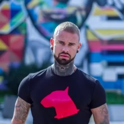 T-Shirt Pit Bull Logo Rouge -Magasin discount de jouets sexuels t shirt pit bull logo rouge 3