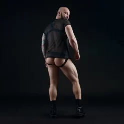 T-Shirt Respirant En Mesh Noir