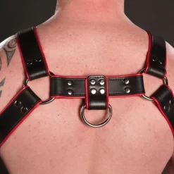 Harnais Trojan Rouge -Magasin discount de jouets sexuels trojan body harness rouge 9