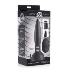 Master Series Turbo Ass-Spinner Silicone Anal Plug Télécommandé